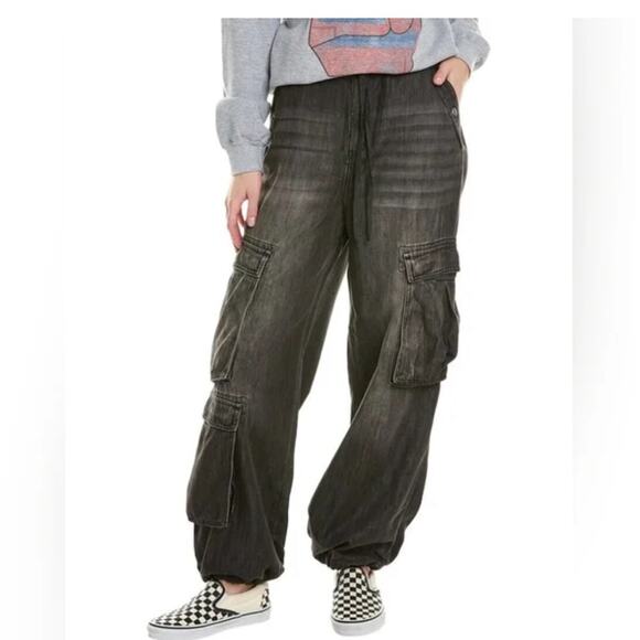 BLANK NYC DENIM CARGO JOGGERS, - Picture 1 of 6